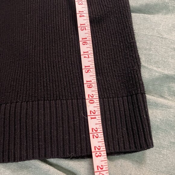 Reitmans Black Sweater Vest Womens S Oversized V-neck Ribbed Academia Preppy - Picture 6 of 8